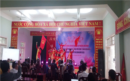 Đảng ủy xã Trà Don tổ chức hội thi “tiếng hát đảng viên” và videoclip “những mô hình học tập và làm theo bác” hoặc mô hình” dân vận khéo” xã năm 2025